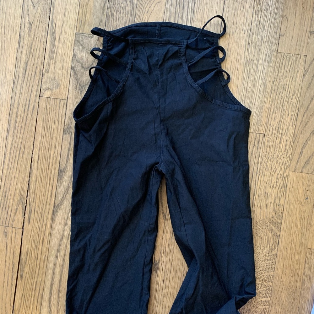 Hip cut out flare pants